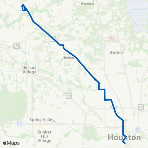 METRO Acres Homes map