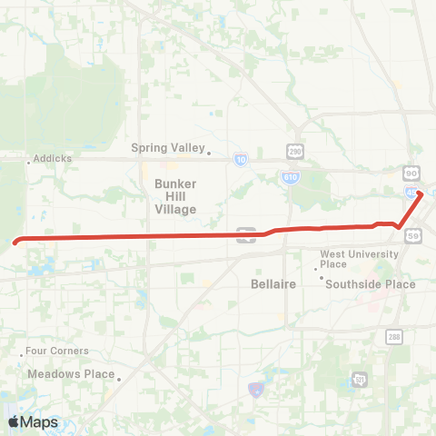 METRO Westheimer map