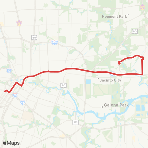 METRO Northshore Express map