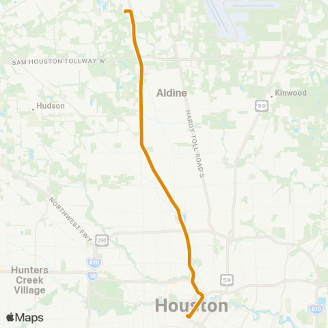 Park & Ride Kuykendahl P&R map