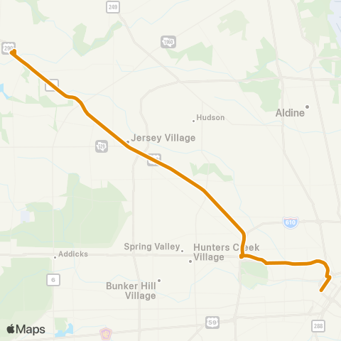 Park & Ride Cypress P&R map