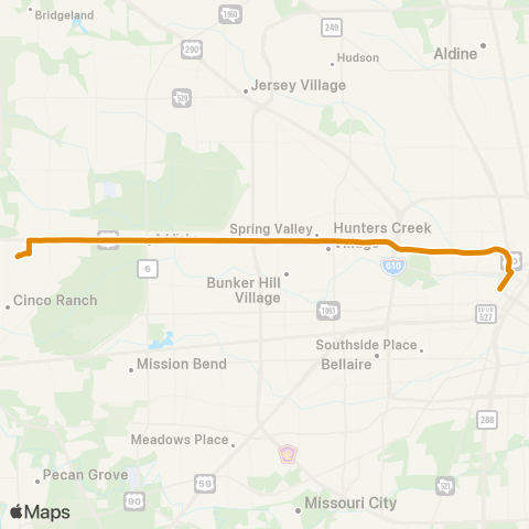 Park & Ride Kingsland P&R map