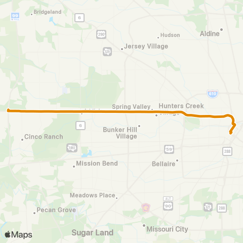 Park & Ride Grand Parkway P&R map