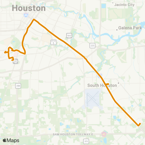 Park & Ride Gulf Freeway / TMC P&R map