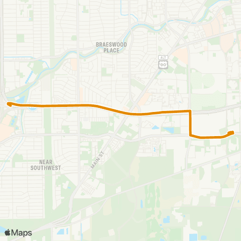 METRO West Loop P&R map
