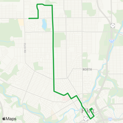 MTA Flint Dupont map