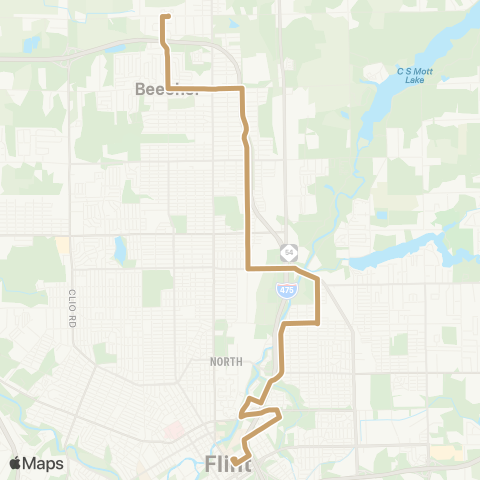 MTA Flint Lewis-Selby map