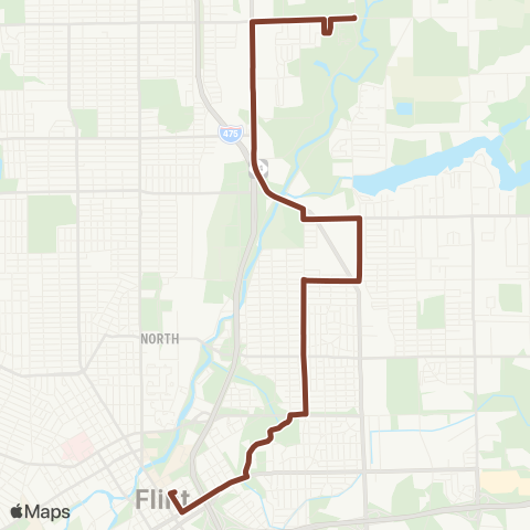 MTA Flint Franklin map