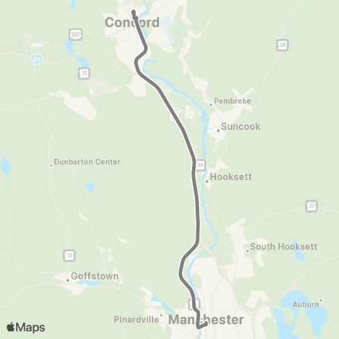 MTA Concord Express map