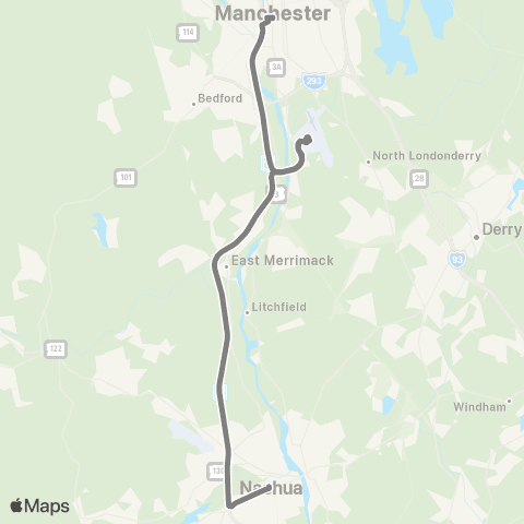 MTA Nashua / Mht Express map