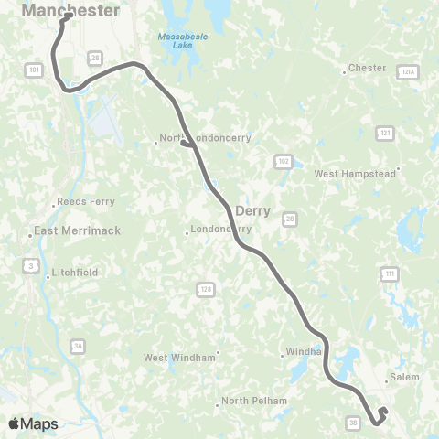 MTA Salem Express map