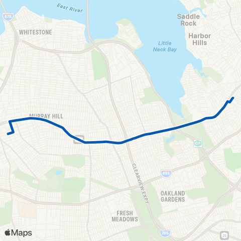 MTA Queens Little Neck - Flushing map