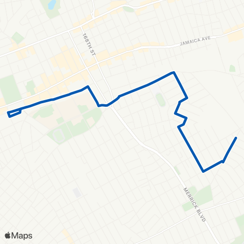 MTA Queens Addisleigh Park - Jamaica map