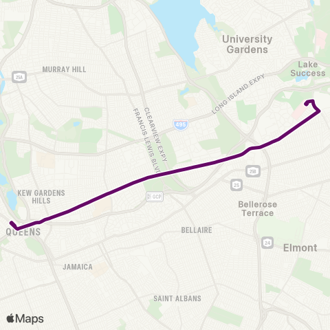 MTA Queens LIJ Hospital - Kew Gardens map