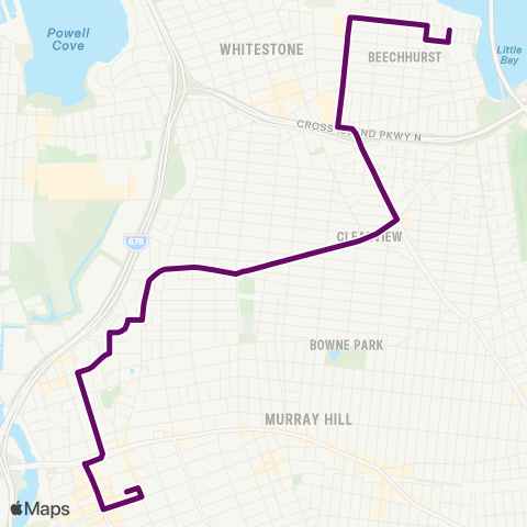 MTA Queens Beechhurst - Flushing map