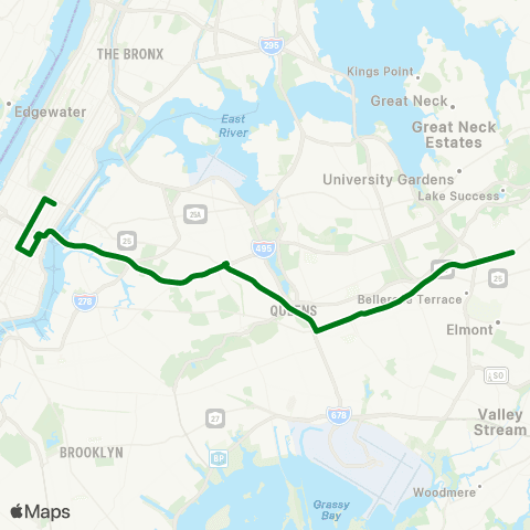 MTA Express Floral Park - Midtown Express map