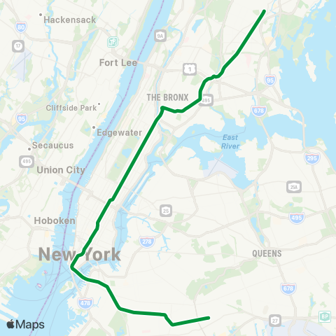 NYC Subway Lexington Avenue Express map