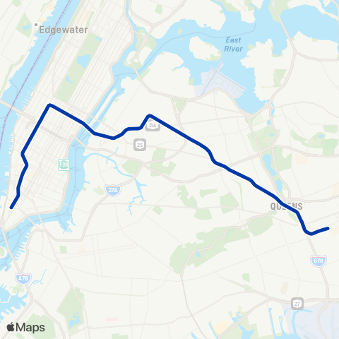 NYC Subway 8 Avenue Local map