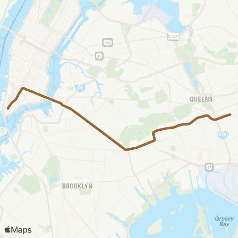 NYC Subway Nassau St Local map