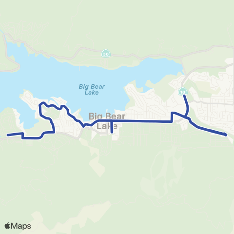 Mountain Transit Blue Line map