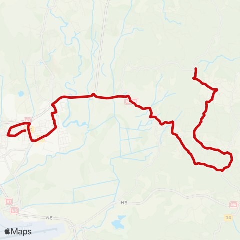 Martinique Transport - Zone Centre Morne Pavillon Belair Petit Manoir map