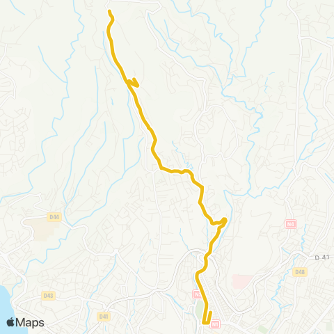 Martinique Transport - Zone Centre Bois Thibault Aliker map