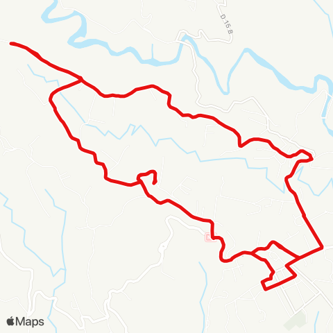 Martinique Transport - Zone Centre Morne des Olives Durand Saint Joseph map
