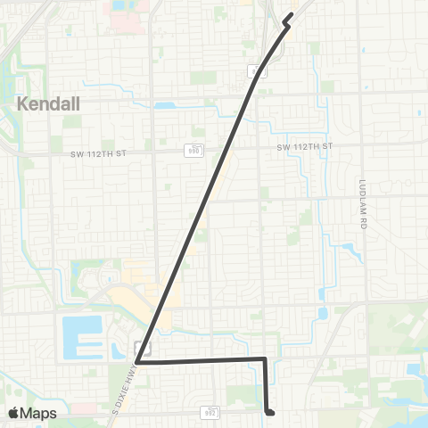 Other Municipal Shuttles Village of Palmetto Bay Park & Ride map