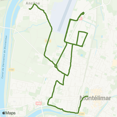 Montélibus De Gaulle - Ancone map