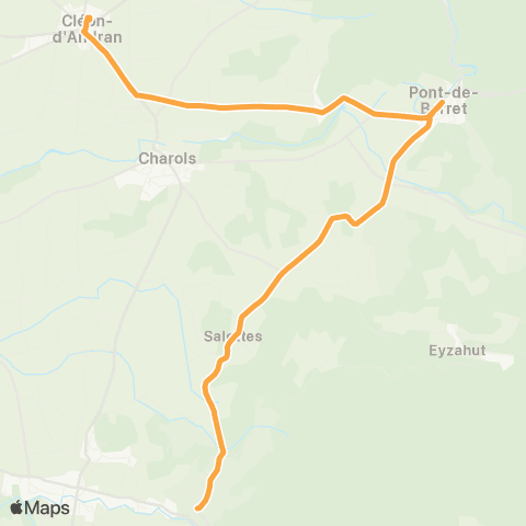 Montélibus Souspierre - Cleon d'Andran map