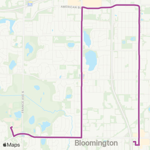 Metro Transit Normndale College-Knox-98th St Station map
