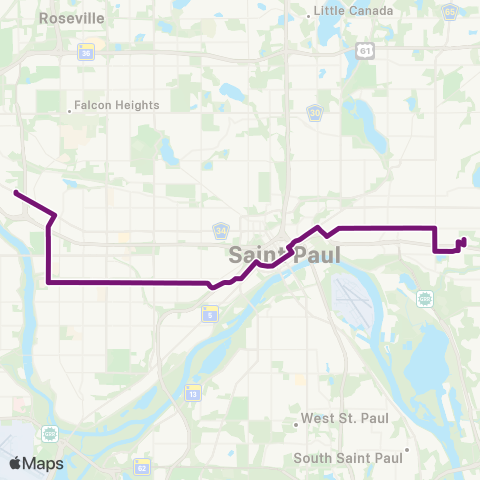 Metro Transit Raymond Station-Grand Av-Sunray map