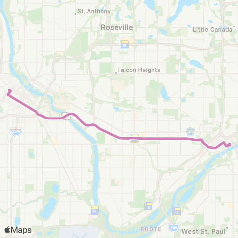 Metro Transit Express-Mpls-St Paul map