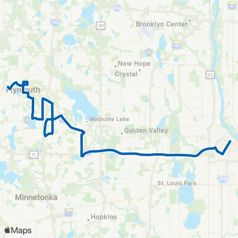 Plymouth Reverse Commute map