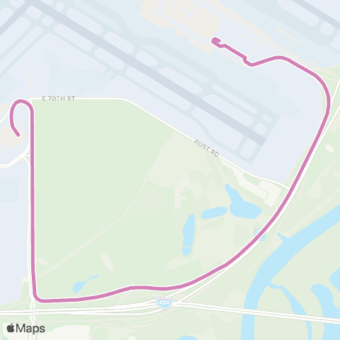 Metro Transit Bus Bridge Shuttle-Terminal 1-Terminal 2 map