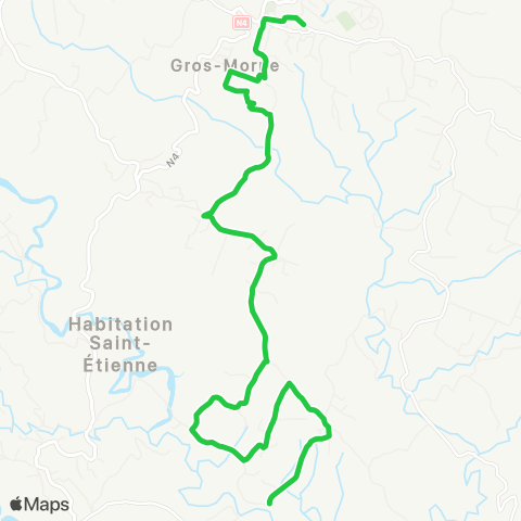 Martinique Transport - Zone Nord Gare routière Glotin Petite Lézarde map