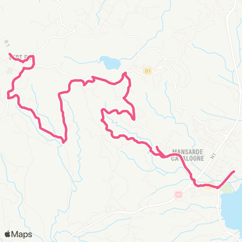 Martinique Transport - Zone Nord Bois neuf - Vert Pré map