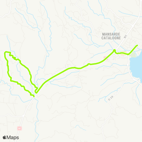Martinique Transport - Zone Nord Canelle-Fonds Brule-Augrain map