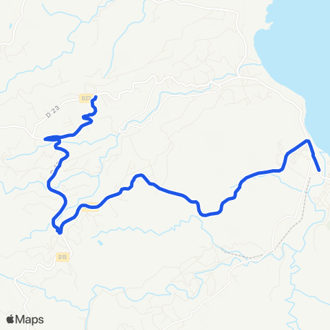 Martinique Transport - Zone Nord Sainte Marie - Robin map