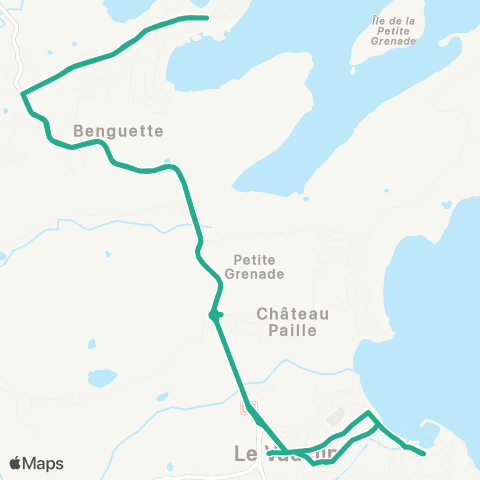 Martinique Transport - Zone Sud 36 map