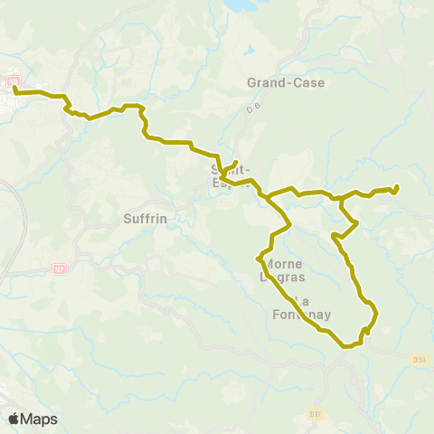 Martinique Transport - Zone Sud 48 map