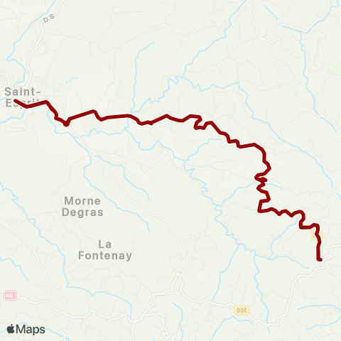 Martinique Transport - Zone Sud 49 map