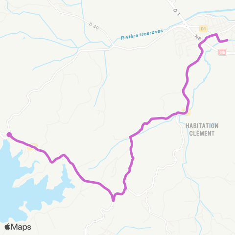 Martinique Transport - Zone Sud 54 map