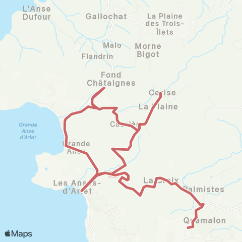 Martinique Transport - Zone Sud 02 / L3 map