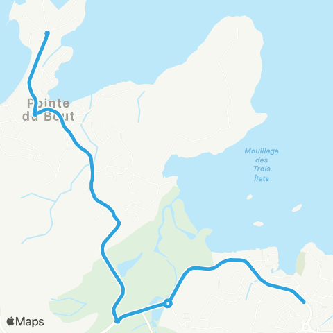 Martinique Transport - Zone Sud 01 TAD map
