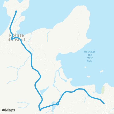 Martinique Transport - Zone Sud 01-T map