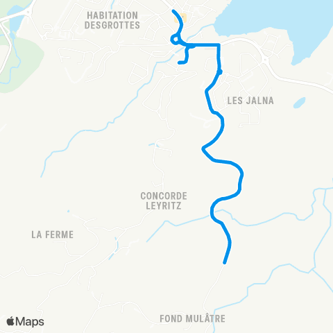 Martinique Transport - Zone Sud 01 TAD 1 map