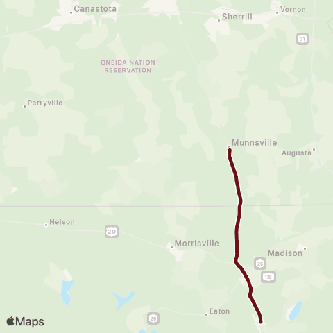 Madison Transit Services Heritage Farm map