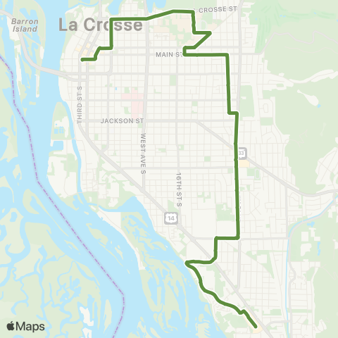 MTU Losey Boulevard map