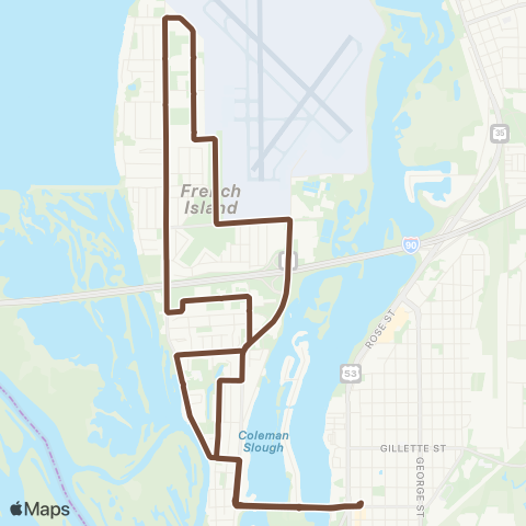 MTU French Island map